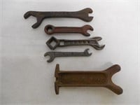 lot of 5 wrenches, Etter, Wood's & others
