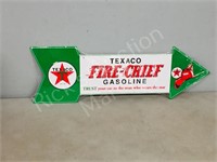 Texaco Fire-chief tin arrow sign   27" long