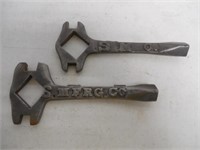 lot of 2 Spangler Manuf. York PA wrenches