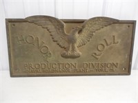 Honor Roll Naval Ordnance Plant York PA plaque