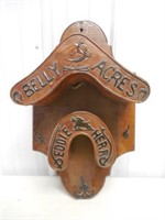 Wooden Belly Acres harness holder York PA