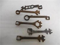 lot of 6 wrenches including buggy wrenches