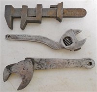 lot of 3 wrenches H & H Co & others