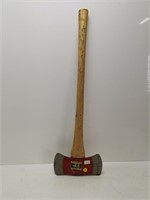 double sided wood splitting axe
