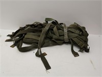 bag of military belts/straps