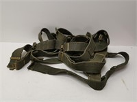 bag of military belts/straps