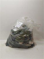 bag of misc military items, uniforms, etc.