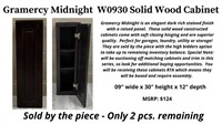 Cabinet - Solid Wood GM W0930. 09"w x 30"h x 12"d
