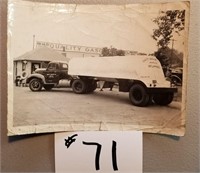 1940 Photo of Gas Tanker Truck