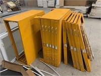 YELLOW METAL CABINETS