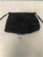Vintage black sequence purse