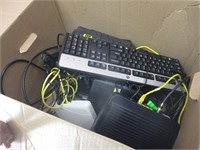 Misc: Box of Computer, electronics, cords