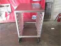 Sheet Pan Rack on casters with Work Table  (32x26x