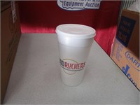 500 Styrofoam Cups with lids (Fuddruckers)