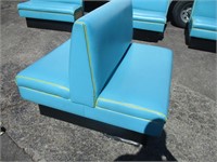 Blue Double Booth Bench (42")
