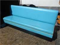Blue Single Booth Bench (85")