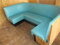 Blue Single Booth Bench (42")
