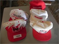 Vintage Nebraska Cornhusker Caps (lot of 5)