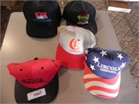 Variety of Caps (lot of 5)-Coca Cola, Chiefs, etc.