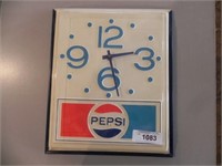 Vintage 1975 Pepsi Clock - Runs but hands do not