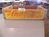 Vintage 1960s Wood 'Drink Coca Cola Bottles' Box