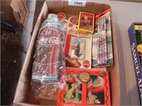 Vintage Coca Cola Items - Tin, Playing Cards,