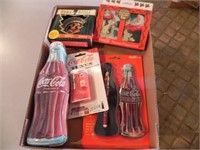 Vintage Coca Cola Tin, Ornament, Pen, Cards, etc.