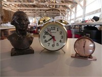 Vintage Semca & Advance Alarm Clocks & Washington