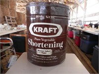 Vintage Kraft 110lb Shortening Can