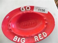 Vintage Go Big Red Ashtray, approx. 7" x 9.5"