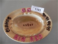Vintage Go Big Red Ashtray, approx. 7" x 9.5"