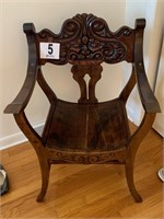Empire Style Carved Chair (BD1)