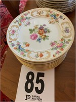 (12) Rose China Bread & Butter Plates (Kitchen)