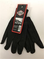 (12x bid) B&G Size Mens Cloth Gloves
