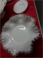 SERVING BOWL AND SAUCER LOT