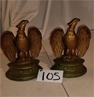 Cast Iron Eagle bookends 8” tall