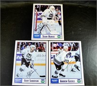 (3) HARTFORD WHALERS AUTOGRAPHED PHOTOS SIGNED