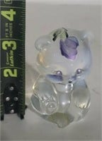 Fenton Handpainted Glass Bear
