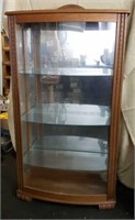 5ft. Lighted Curved Curio Cabinet with Glass