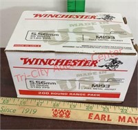 200 rds Winchester 5.56mm ammo ammunition FMJ