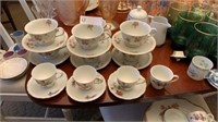 LOT OF 7 DEMITASSE CUPS AND 3 SAUCERS