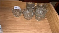 LOT OF 9 AMERICAN GLASS PUNCH CUPS