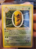 Pokemon card 1st edition shadowless Kakuna NM/LP