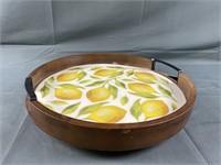 New Gourmet Basics Lemon Rotating Tray