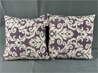 2 Purple Pillows