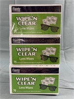 Flents Wipe'n Clear Lens Wipes