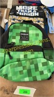 Minion & Minecraft backpacks