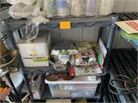 Plastic Shelf and Contents - Plastic Organizers,