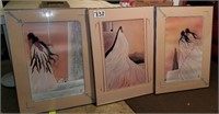 3 pictures signed & numbered 24” X 31 ½”