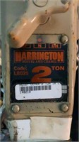 (2) Harrington 2 Ton Ratchet Hoists